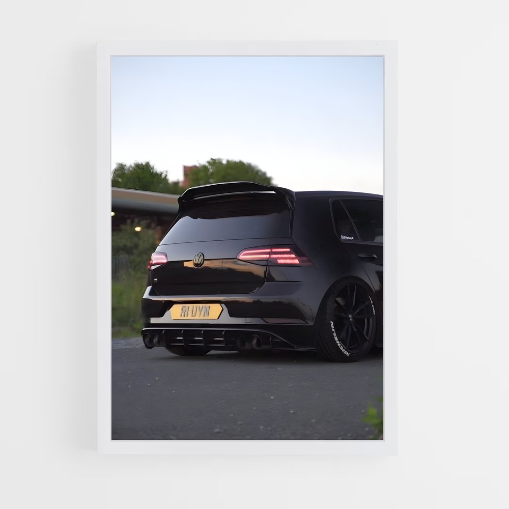 Poster Golf r élégant – affiche Volkswagen (vue 3)
